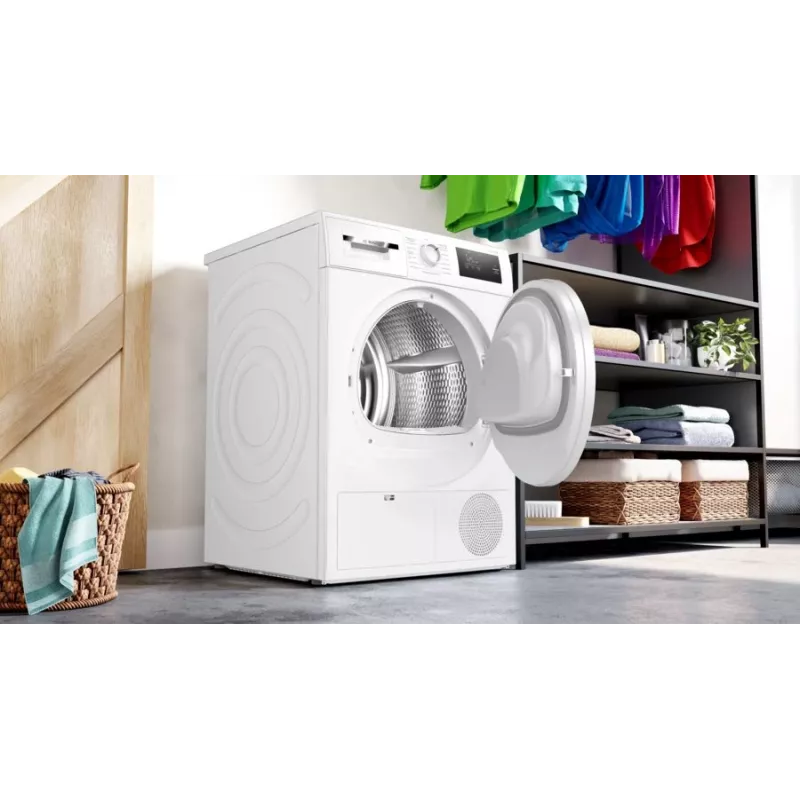 Bosch Serie 4 WTH83003 skalbinių džiovyklė Laisvai pastatoma Įkraunama iš priekio 7 kg Balta