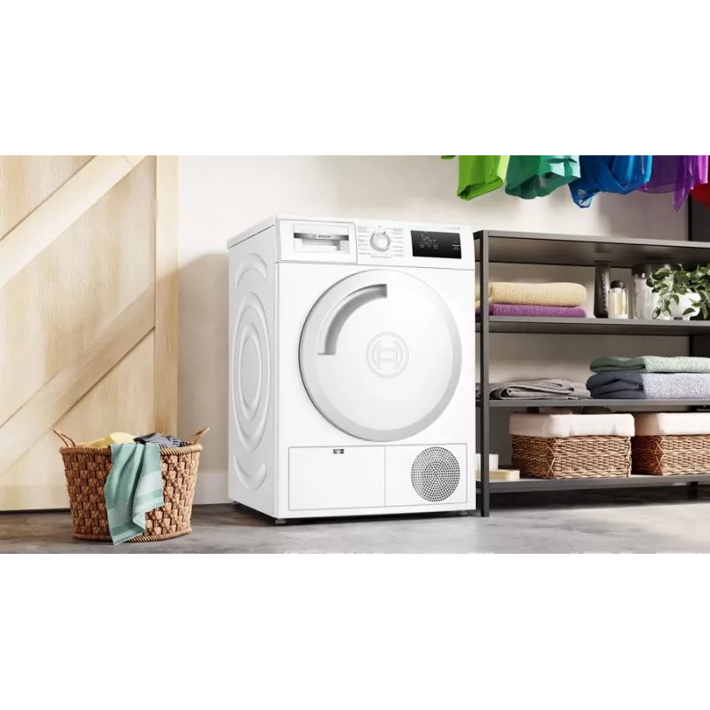 Bosch Serie 4 WTH83003 skalbinių džiovyklė Laisvai pastatoma Įkraunama iš priekio 7 kg Balta