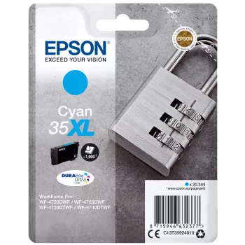 Epson Padlock vienos pakuotės žalsva 35XL DURABrite Ultra rašalo kasetė