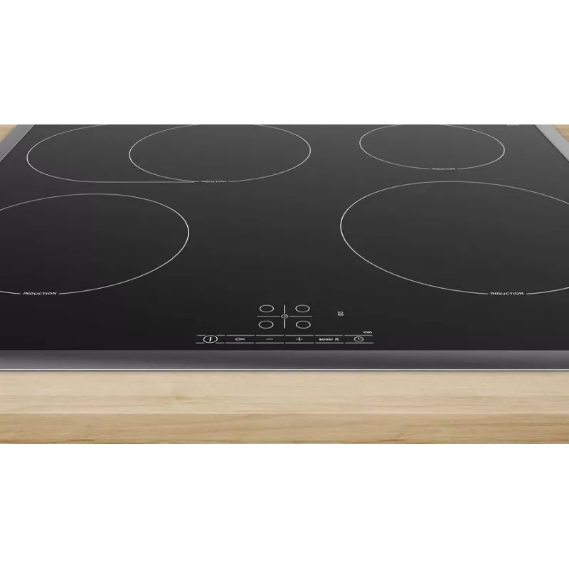 Bosch Serie 4 PIF64RBB5E kaitlentė Juoda Įmontuojama 60 cm Indukcinė kaitlentė 4 zonos(-ų)