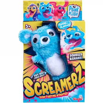 Pliušinis meškiukas ScreamerZ Bear, Simba‑Dickie, modelis 105953331 – minkštas žaislas su garso funkcija