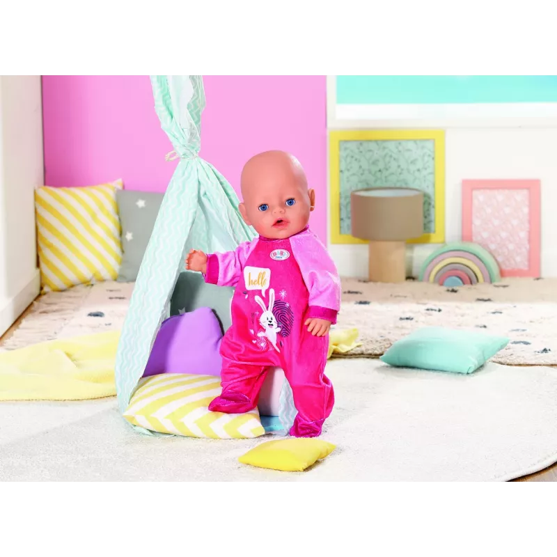 Lėlės kombinezonas BABY born 832646 — sulankstomi lėlių drabužiai, rekomenduojamas amžius 3+