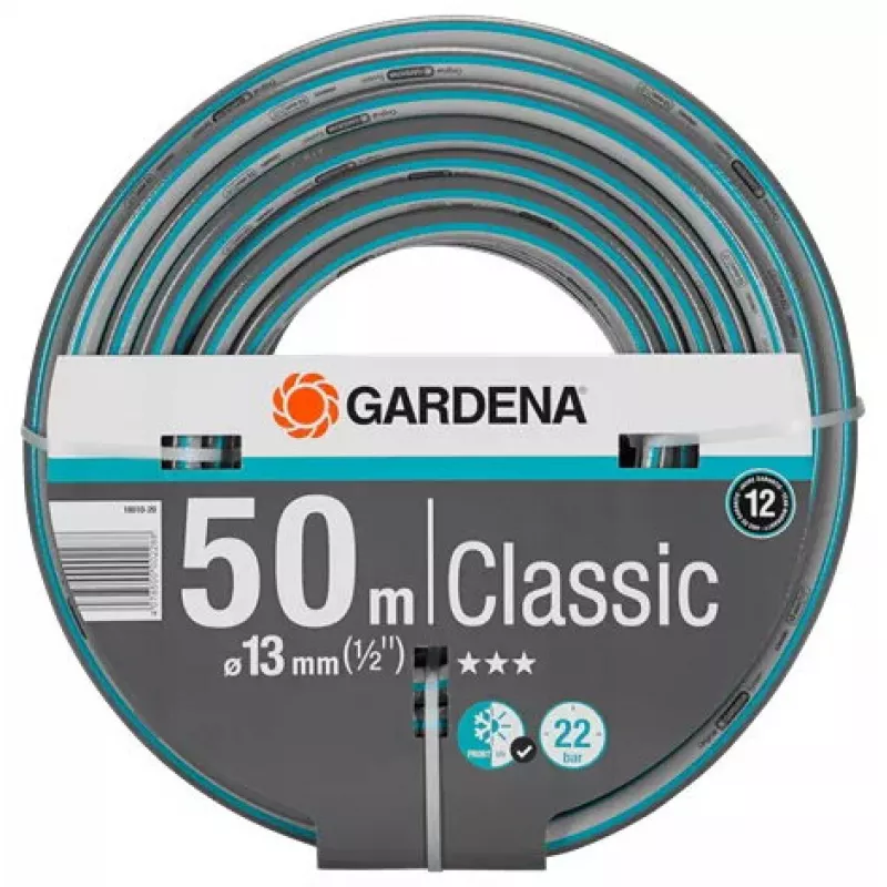 Sodo žarna Gardena 18010-20 50 m antžeminė PVC pilka turkio spalvos