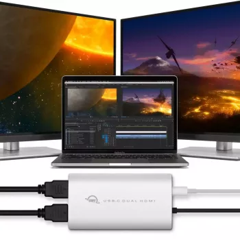 USB grafikos adapteris OWC CADPDL2HDMI 3840 x 2160 pikselių, sidabrinis