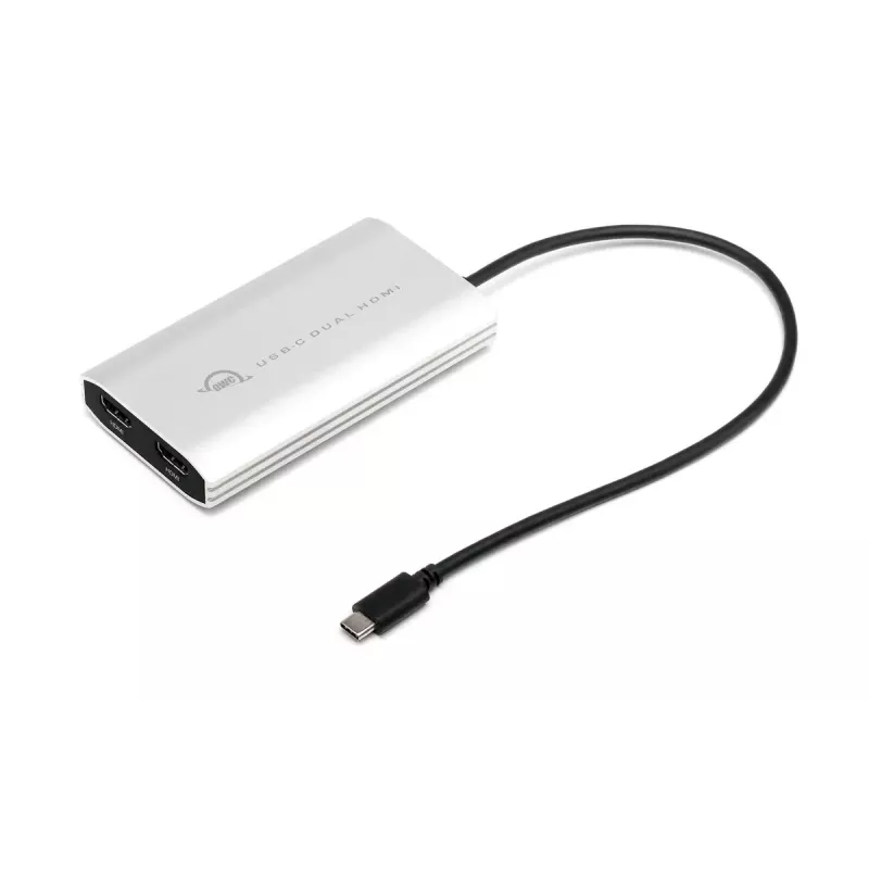 USB grafikos adapteris OWC CADPDL2HDMI 3840 x 2160 pikselių, sidabrinis