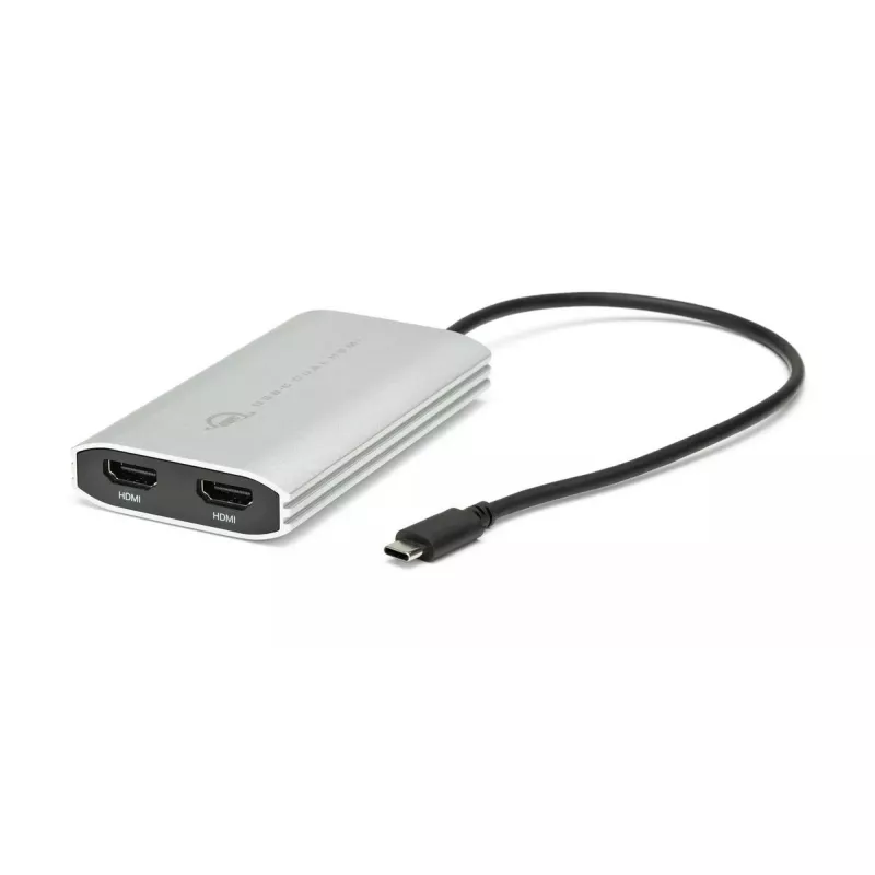 USB grafikos adapteris OWC CADPDL2HDMI 3840 x 2160 pikselių, sidabrinis