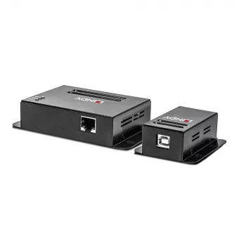 Lindy 50m 4 prievadų USB 2.0 Cat.6 ilgintuvas, tinklo siųstuvas ir imtuvas, 50 m, 480 Mbit/s, Cat5, Cat5e, Cat6, NS1021, fosforinė bronza