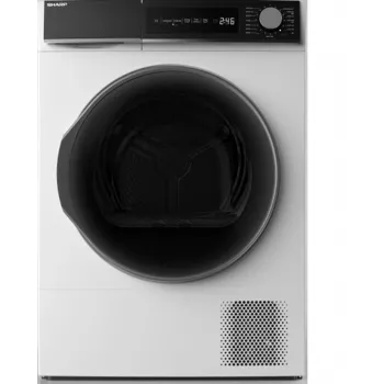 Sharp KD-NHH8S8GW3 skalbinių džiovyklė, laisvai pastatoma, priekinio įkrovimo, 8 kg, balta