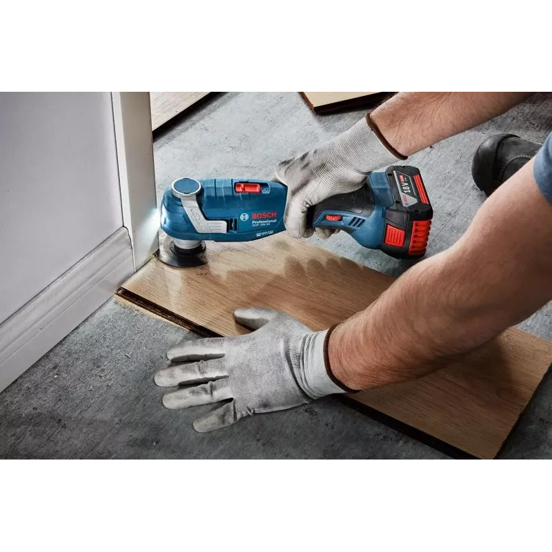 Daugiafunkcis belaidis daugiafunkcis pjaustytuvas Bosch GOP 18V-34 — 18 V svyruojantis įrankis, maitinamas baterijomis