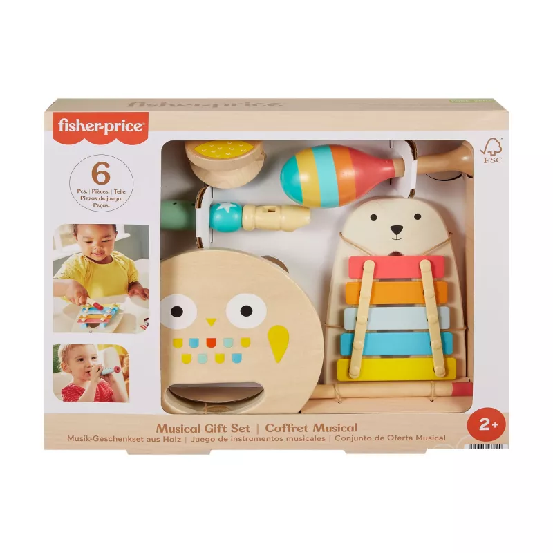 Mattel muzikinis dovanų rinkinys su mediniais instrumentais mažyliams