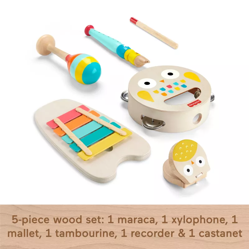 Mattel muzikinis dovanų rinkinys su mediniais instrumentais mažyliams