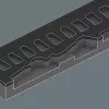 Veržliaraktis Wera 05150110001 37 vnt. Plieninis reketas Rinkinys Juoda Žalia