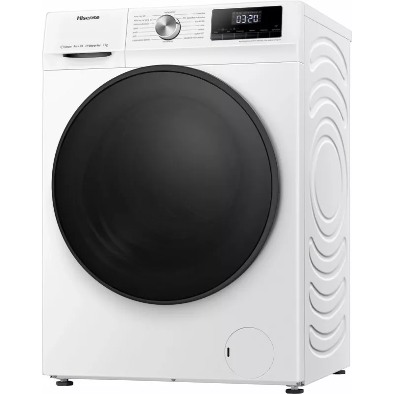 Hisense WFQA7014EVJM skalbimo mašina Įkraunama iš priekio 7 kg 1310 RPM Balta