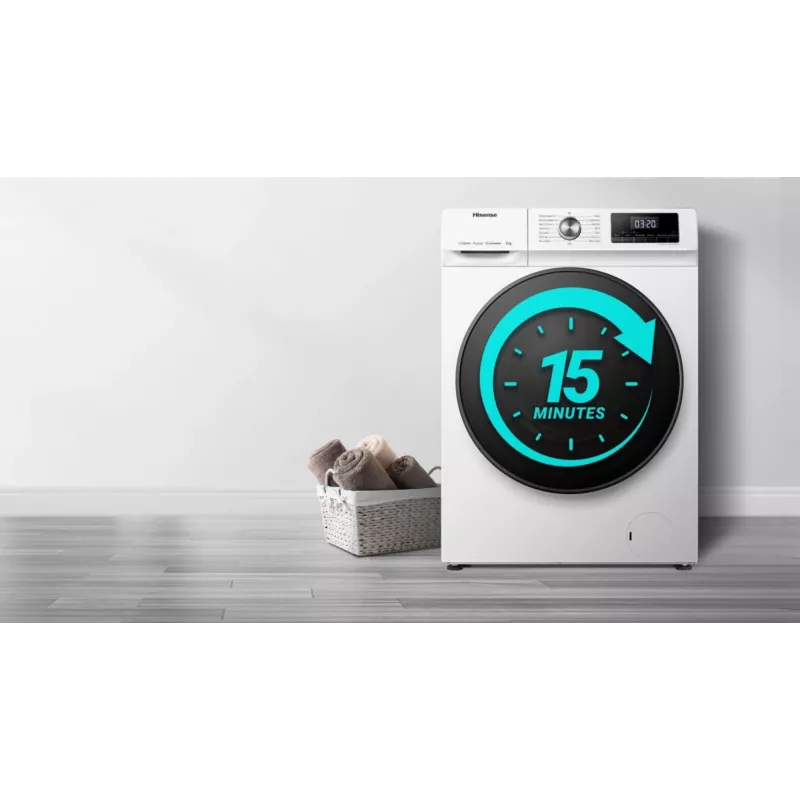 Hisense WFQA7014EVJM skalbimo mašina Įkraunama iš priekio 7 kg 1310 RPM Balta