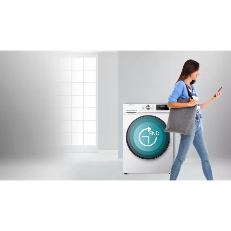 Hisense WFQA7014EVJM skalbimo mašina Įkraunama iš priekio 7 kg 1310 RPM Balta