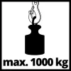 Grandininis keltuvas Einhell TC-CH 1000 1000 kg 2,5 m raudonas sidabrinis