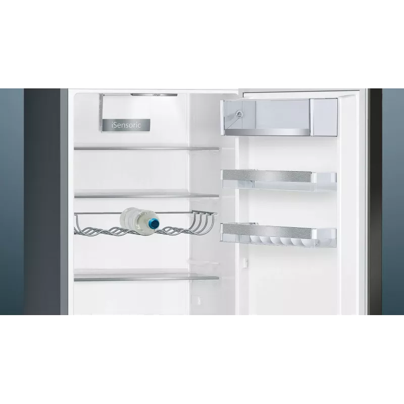 Šaldytuvas-šaldiklis Siemens iQ500 KG39E8XBA, laisvai pastatomas, 343 L, juodos spalvos, nerūdijantis plienas
