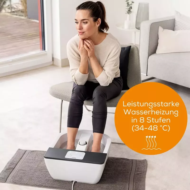 Pėdų vonelė Beurer FB 60 — elektrinė pėdų vonelė, balta/pilka