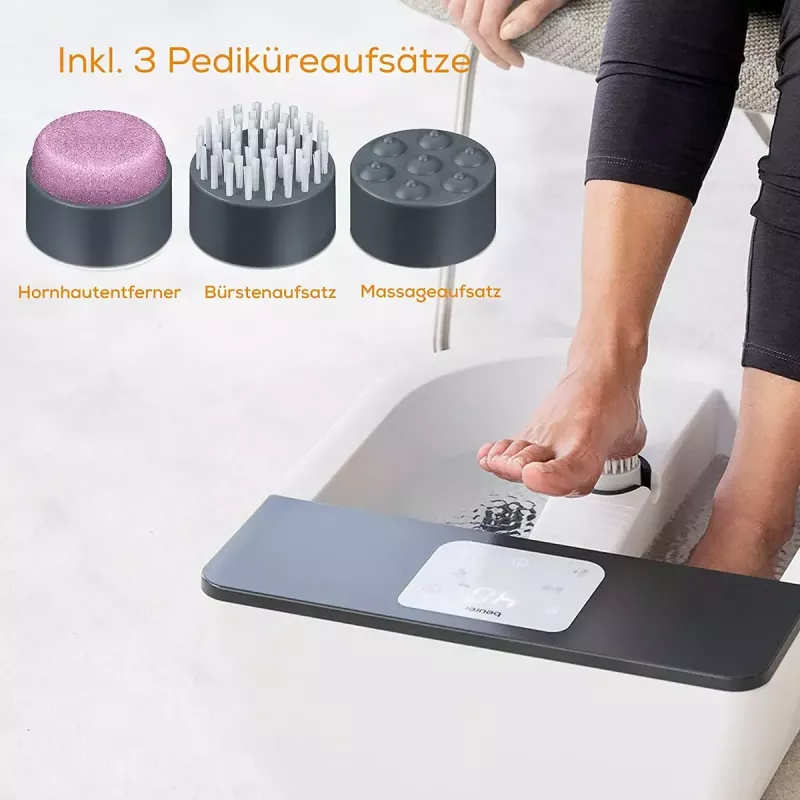 Pėdų vonelė Beurer FB 60 — elektrinė pėdų vonelė, balta/pilka