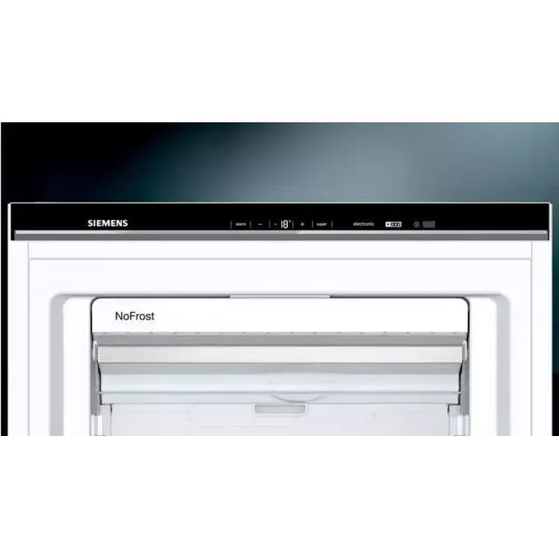 Siemens iQ500 GS58NAWDV šaldiklis Vertikalus šaldiklis Laisvai pastatomas 366 L Balta