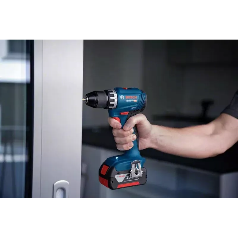 Bosch GSR 18V-45 1900 RPM 900 g Juoda, Mėlyna, Raudona