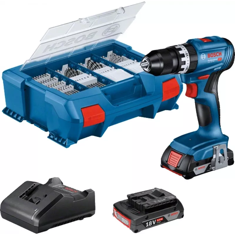 Bosch GSB 18V-45 1900 RPM Juoda, Mėlyna