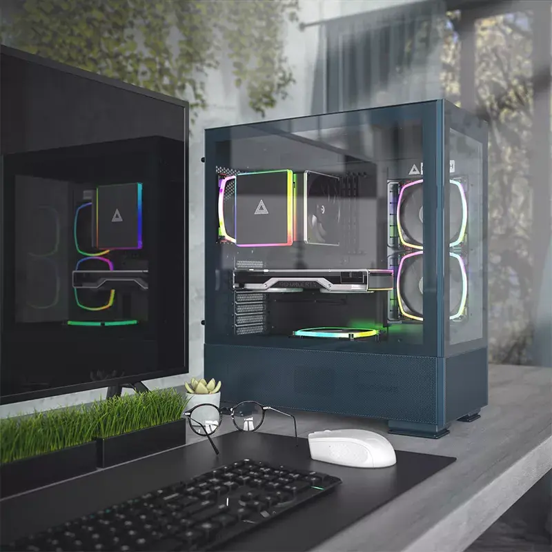 PC Case Montech SKY TWO Midi Tower Mėlyna