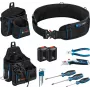 Bosch 1600A02H5C profesionalus įrankių diržas ir rankinių įrankių rinkinys