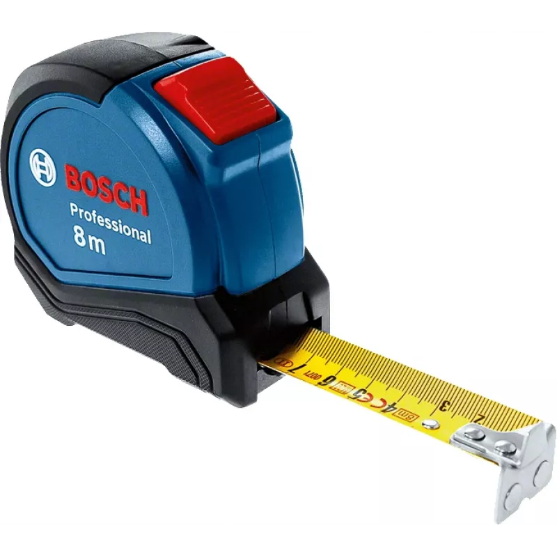 Matavimo juosta Bosch 1 600 A01 V3S 8m juoda mėlyna raudona 520g