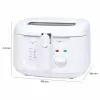 Grupinė keptuvė Clatronic FR 3771 2,5 l 1800 W balta