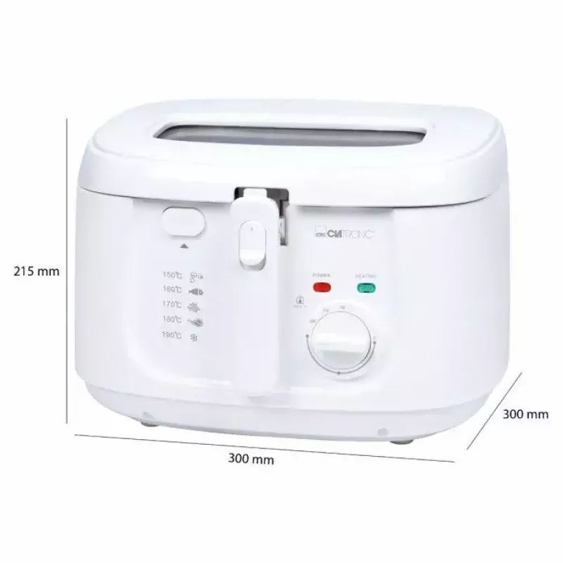 Grupinė keptuvė Clatronic FR 3771 2,5 l 1800 W balta