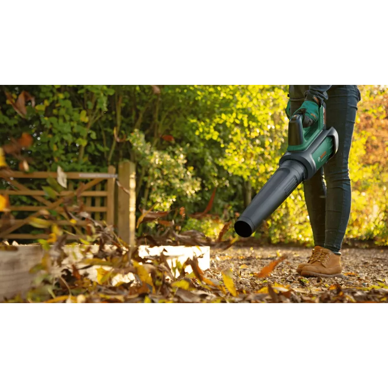 Bosch AdvancedLeafBlower 36V-750 (1x2,0Ah), rankinė pūstuvė, 100 km/h, 200 km/h, akumuliatorius, 1,5 m/s², 254 mm