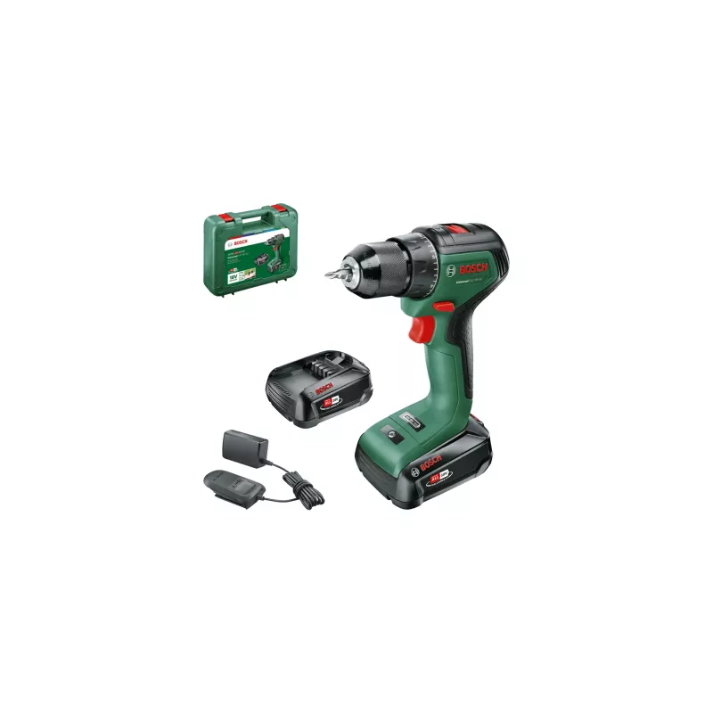 Bosch Universal Drill 18V-60 1900 RPM raktinis griebtuvas 1,3 kg juoda, žalia