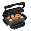 Kontaktinė grilinė Tefal GC7148 — 2000 W, nerūdijančio plieno korpusas, stačiakampė, reguliuojamas termostatas, grotelių viršutinis paviršius, 365×365×175 mm
