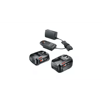 Bosch Starter-Set 18V - 2 x Akku (2,0 Ah + 4,0 Ah) Baterija ir įkroviklio rinkinys