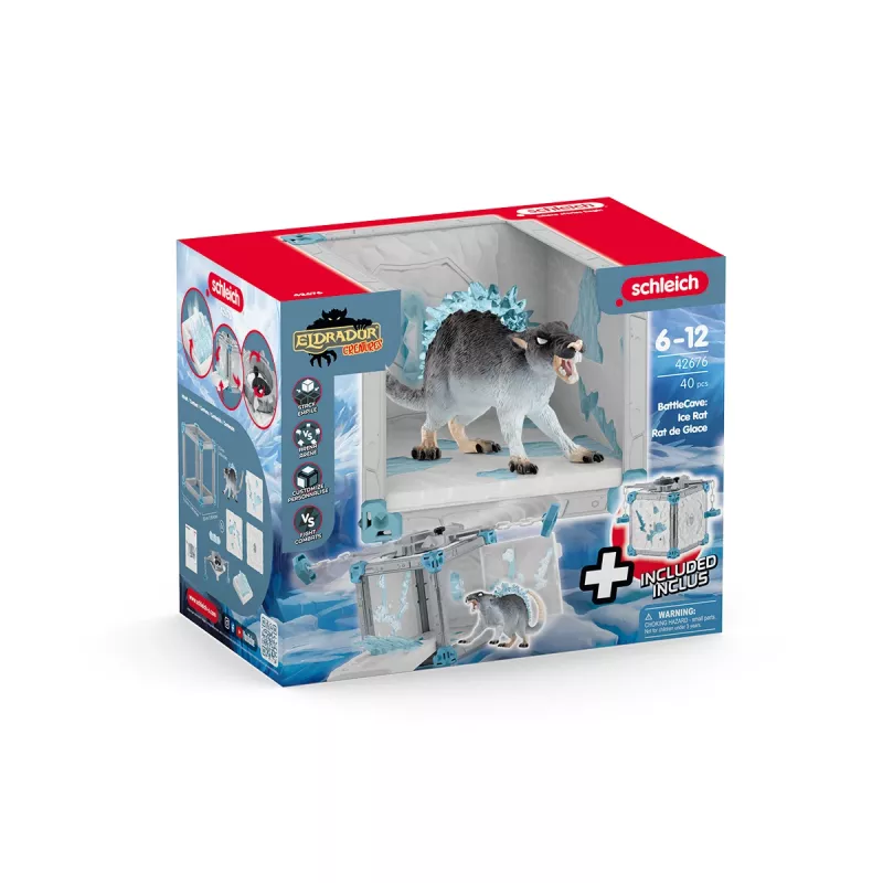 schleich BattleCave Ledinė žiurkė, Pabaisos ir drakonai, BattleCave, 7 m., Įvairiaspalvis, Plastikas