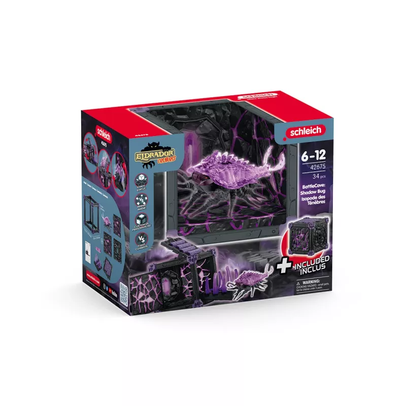 Veiksmo/Nuotykių Schleich BattleCave Shadow Bug Įvairiaspalvis 42675
