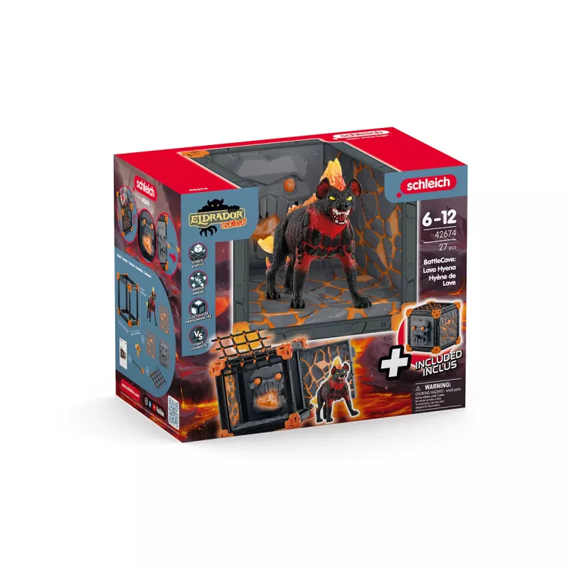 Veiksmo/Nuotykių Schleich BattleCave Lava Hyena Įvairiaspalvis 42674