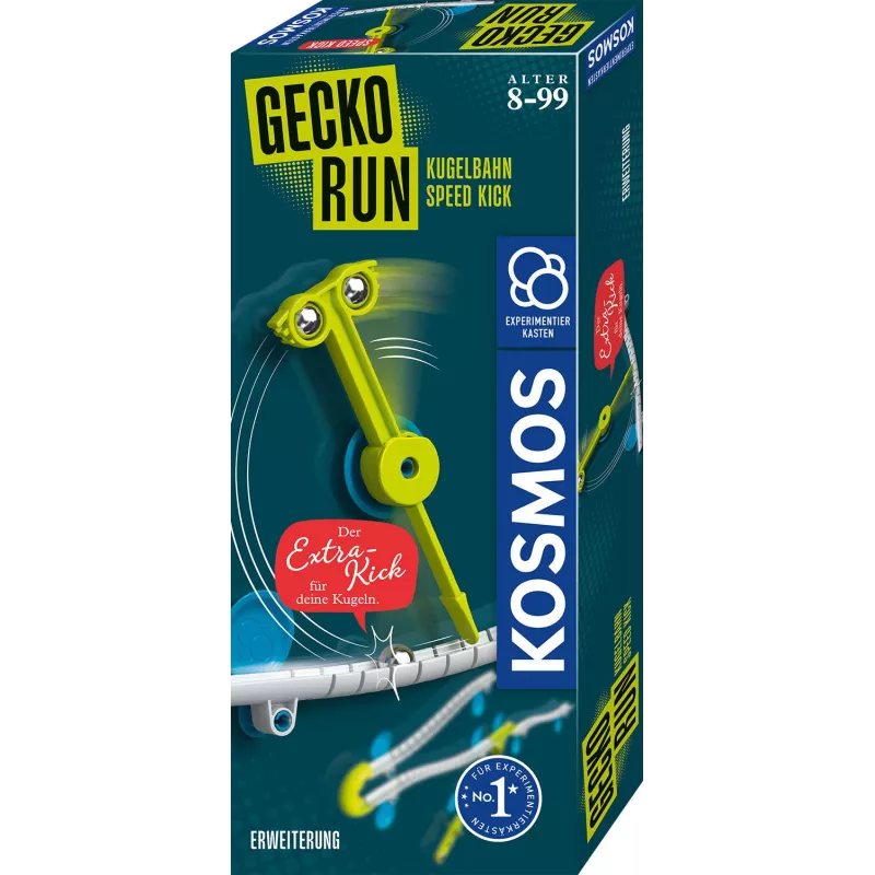 Kosmos Gecko Run Speed Kick, Eksperimentų rinkinys, Fizika, 8 m., Įvairiaspalvis