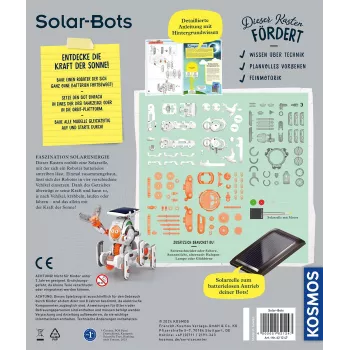 Kosmos Solar Bots, Eksperimentų rinkinys, Atsinaujinanti energija, 8 m.