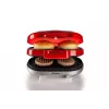 Ariete 205 Hamburger Maker Party Time, mėsainių gaminimo aparatas, 1200 W, Dvigubos nepridegančios plokštės, 2 skyriai, Lengvai valomas, Raudona
