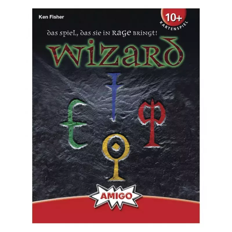 Kortų žaidimas AMIGO Wizard (modelis 06900) — strateginis šeimos žaidimas, 10+ metų, 45 min