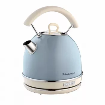 Ariete 2877 Kettle Vintage, 1,7L, belaidis, mėlynas, 1,7 l, 2000 W, šviesiai mėlynas, vandens lygio indikatorius, belaidis, filtravimas