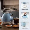 Ariete 2877 Kettle Vintage, 1,7L, belaidis, mėlynas, 1,7 l, 2000 W, šviesiai mėlynas, vandens lygio indikatorius, belaidis, filtravimas