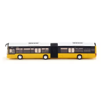 Šarnyrinio autobuso modelis Siku turkio ir baltos spalvos – sumažintas žaislinis automobilis, metalinis kolekcinis modelis