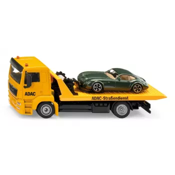 Automobilių modelių rinkinys Siku MAN techninės pagalbos automobilis ADAC, surinktas 1:55 masteliu, 58×170×57 mm