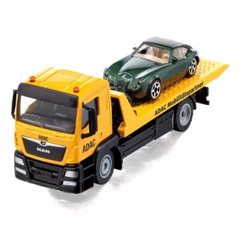 Automobilių modelių rinkinys Siku MAN techninės pagalbos automobilis ADAC, surinktas 1:55 masteliu, 58×170×57 mm
