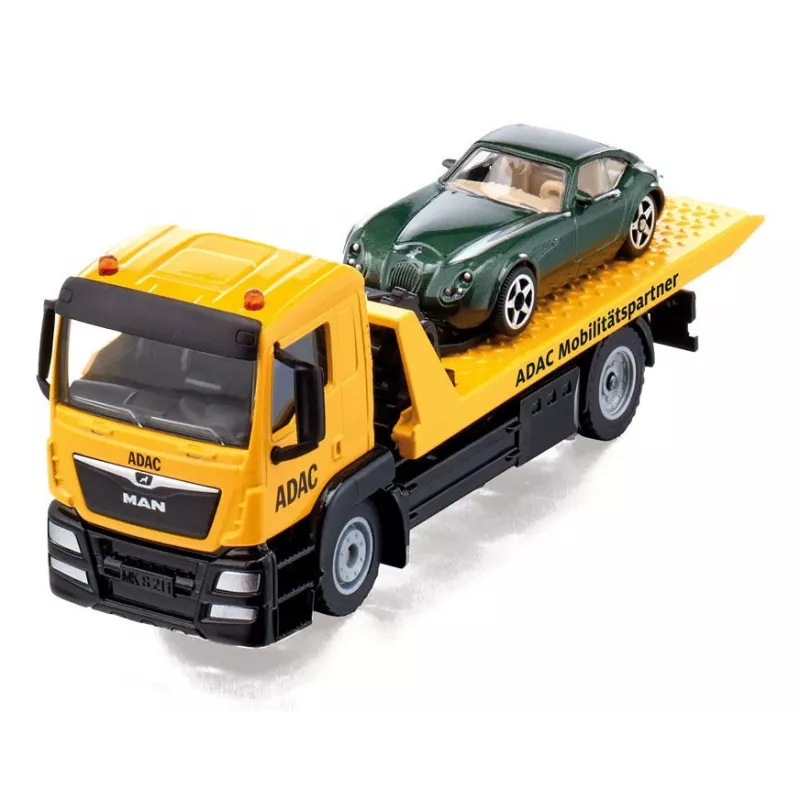 Automobilių modelių rinkinys Siku MAN techninės pagalbos automobilis ADAC, surinktas 1:55 masteliu, 58×170×57 mm