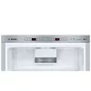 Šaldytuvas-šaldiklis Bosch Serie 6 KGE398IBP — 343 L bendras, nerūdijantis plienas, dešinės pusės vyriai