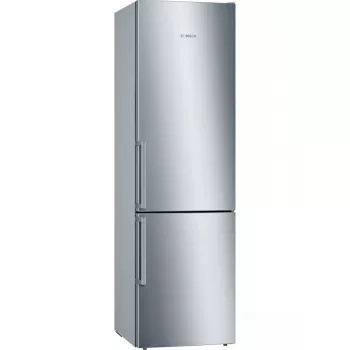 Šaldytuvas-šaldiklis Bosch Serie 6 KGE398IBP — 343 L bendras, nerūdijantis plienas, dešinės pusės vyriai